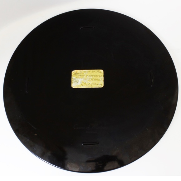 Couroc Monteray Resin Serving Tray Mod Owl Retro Vintage Barware Rare - Picture 5 of 6